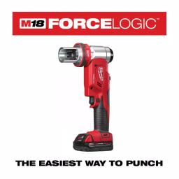 Milwaukee M18 FORCE LOGIC 6 Ton Cordless Knockout Tool Kit with Impact Driver & Step Bits thumbnail 5