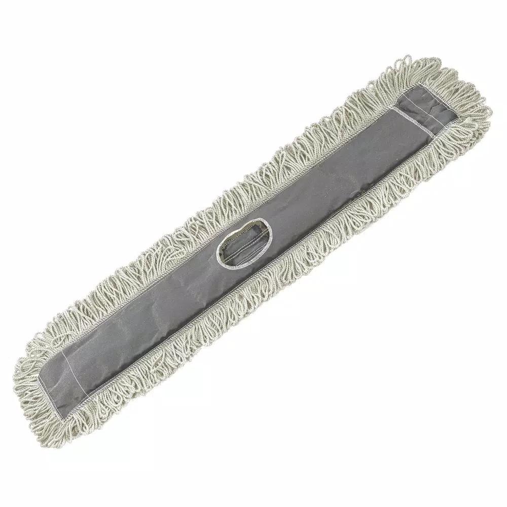 Alpine Industries 48 in. Cotton Dust Dry Mop Replacement Head, 2-Pack
