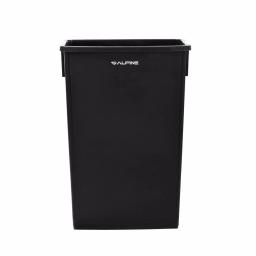 Alpine Industries 23 Gal. Black Commercial Waste Basket Trash Can thumbnail 5