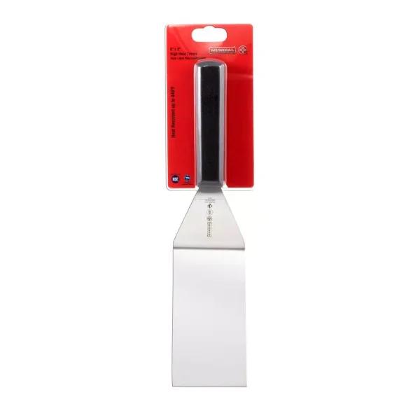 Mundial 5681HH 8x3-Inch Perforated Stainless Steel Turner, Black