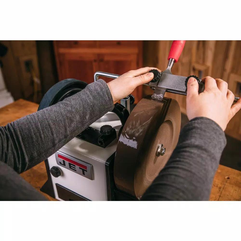 Jet 10 in. Aluminum Oxide Grinding Wheel for JWS-10 Variable Speed Wet Sharpener, 220-Grit