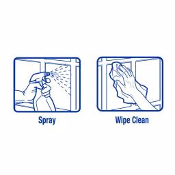 ZEP Streak Free Glass Cleaner with Refill Kit, Professional Strength Ammonia-Based Formula, 128 oz thumbnail 4