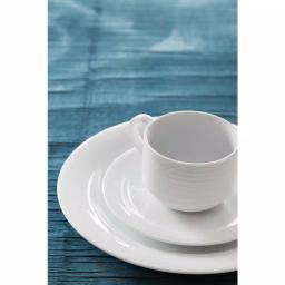 Oneida Glacier 7 oz. White Porcelain Creamers, Set of 12 thumbnail 2