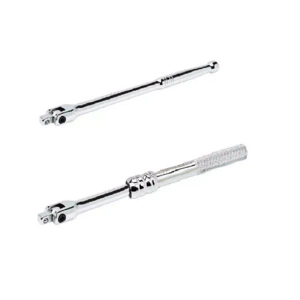 Husky 1/2 in. Drive Breaker Bar Set, 2-Piece, Chrome Finish