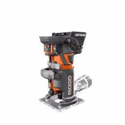 RIDGID 18V OCTANE Brushless Compact Fixed Base Router Kit with 2.0 Ah Battery and Charger thumbnail 4