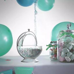 Chef Buddy Clear Plastic Candy Serving Bowl with Sliding Lid, 16 oz thumbnail 6