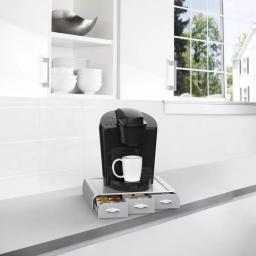 Mind Reader 36 Capacity Single Serve Coffee Pod Holder Drawer, Silver - Compatible with Keurig, Dolce Gusto, CBTL & Verismo thumbnail 6