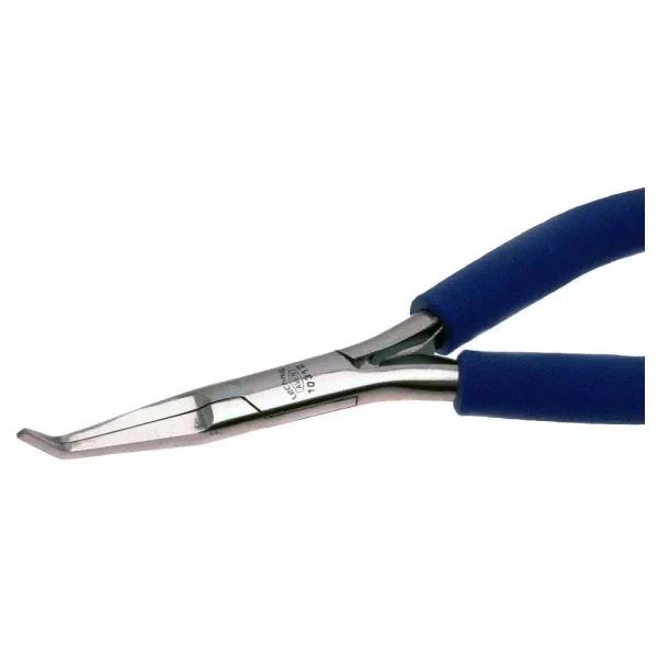 Aven 5 in. Bent Nose Pliers with Smooth Jaws and ESD Safe Cushion Grips