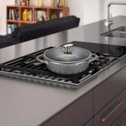 AMERCOOK Artmartin 11 in. Non-Stick Ceramic Coated Saucepan with Glass Lid, Induction Ready Casserole thumbnail 3