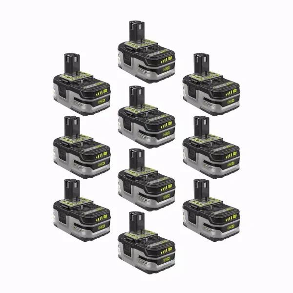 Ryobi 18V ONE+ LITHIUM+ HP High Capacity 3.0 Ah Lithium-Ion Battery 10-Pack