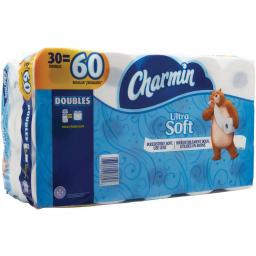 Charmin Ultra Soft Toilet Paper, 30 Double Rolls thumbnail 4
