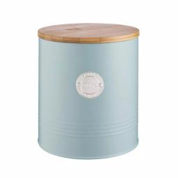 Mason Cash Living Coated-Steel Blue Cookie Storage Canister with Sustainable Bamboo Lid thumbnail 1