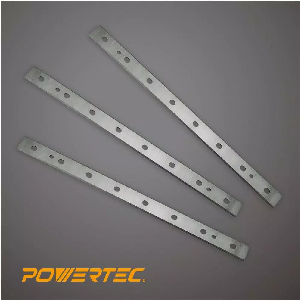 POWERTEC USA 13 in. HSS Planer Blades for DeWalt DW735 (Set of 3)