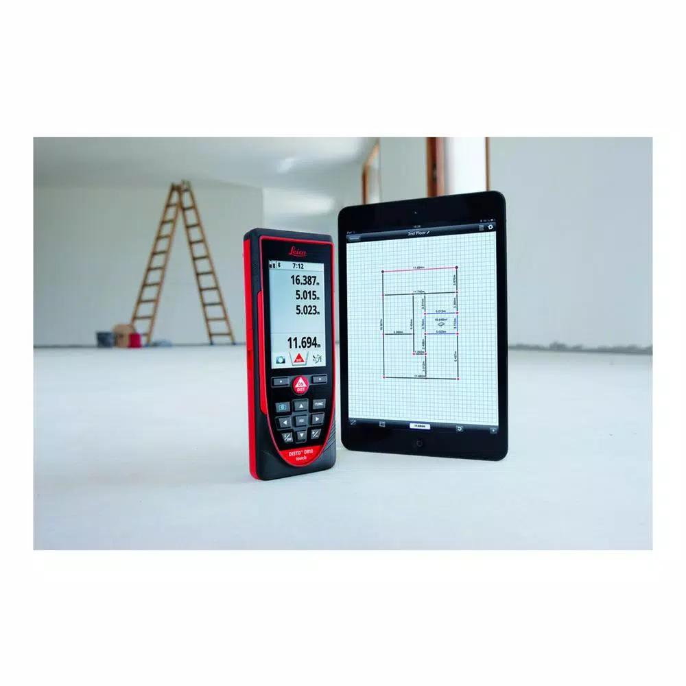 Leica Disto D810 Touch Laser Distance Meter with Tripod and Adapter