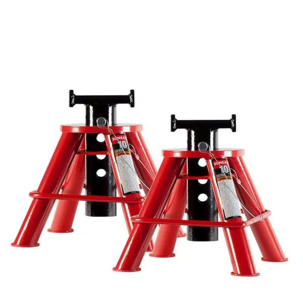 Sunex Tools 10-Ton Low Height Pin Type Jack Stands, Pair