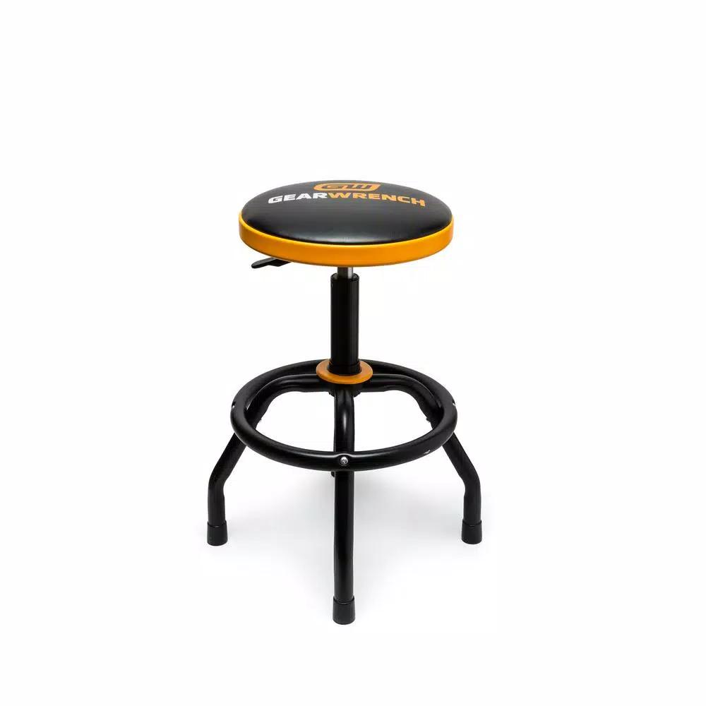 GearWrench Adjustable Height Swivel Shop Stool, 26 in. to 31 in.