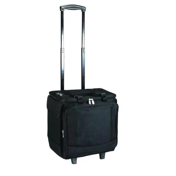 Picnic Time Bodega Insulated 12-Bottle Wine Tote and 40-Can Rolling Cooler with Telescopic Handle