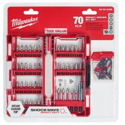 Milwaukee SHOCKWAVE Impact Duty Steel Driver Bit Set, 70-Piece Assorted Driving Bit Set thumbnail 3