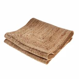 LR Home 80 in. x 16 in. Natural Jute Classic Braided Table Runner thumbnail 2