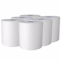 Scott Essential Unperforated Hard Roll Paper Towels, White, 6-Roll Pack thumbnail 2