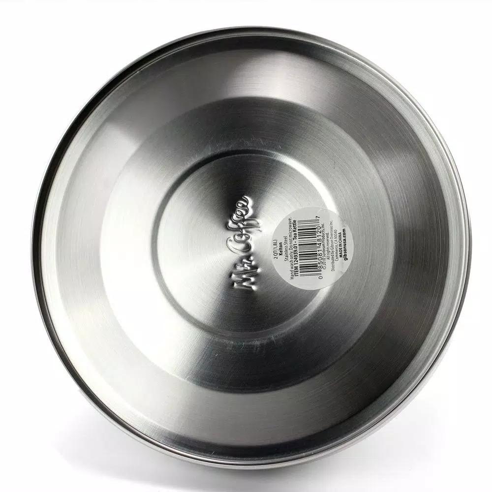 Mr. Coffee Kelton 2 Qt. Stainless Steel Whistling Tea Kettle by Gibson Mr. Coffee