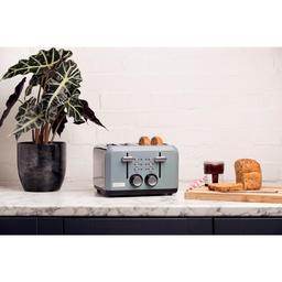 Haden Perth 1500W 4-Slice Wide Slot Toaster, Slate Grey thumbnail 3