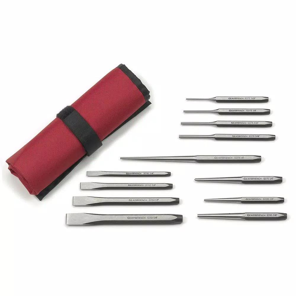 GearWrench 12-Piece Punch and Chisel Set