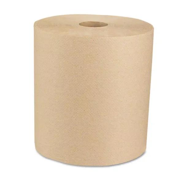Boardwalk Green Universal Hardwound Roll Towels, Natural, 8 in. x 800 ft, 6 Rolls per Carton