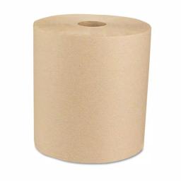 Boardwalk Green Universal Hardwound Roll Towels, Natural, 8 in. x 800 ft, 6 Rolls per Carton thumbnail 1