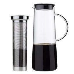 ZASSENHAUS 8-Cup Borosilicate Glass Coffee Maker & Cold Brew Infuser with Stainless Steel Filter thumbnail 2