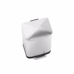 Innovaze 1.6 Gal. Brushed Stainless Steel Rectangular Step-On Trash Can with Fingerprint-Free Finish thumbnail 6