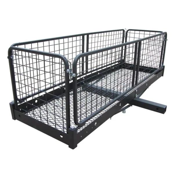 Erickson 60 in. x 20 in. Steel Folding Hitch Cargo Carrier, 500 lb. Capacity for 2 in. Receiver