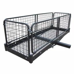 Erickson 60 in. x 20 in. Steel Folding Hitch Cargo Carrier, 500 lb. Capacity for 2 in. Receiver thumbnail 1