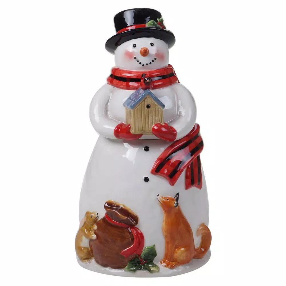 Certified International Magic of Christmas Snowman 72 oz. Earthenware Cookie Jar