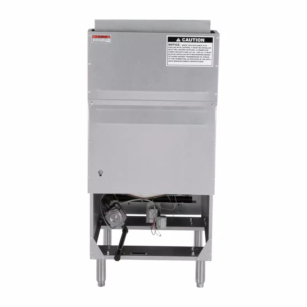 Magic Chef 52 Qt. Stainless Steel Commercial Natural Gas Deep Fryer, 150,000 BTU, 5 Burners