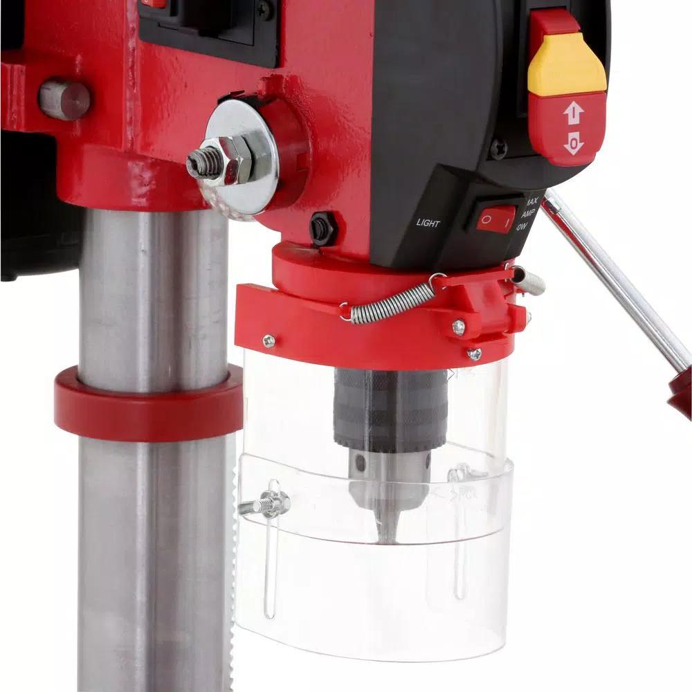 General International 10 in. Drill Press with 5-Speed Variable Control, Laser Guide, and LED Light