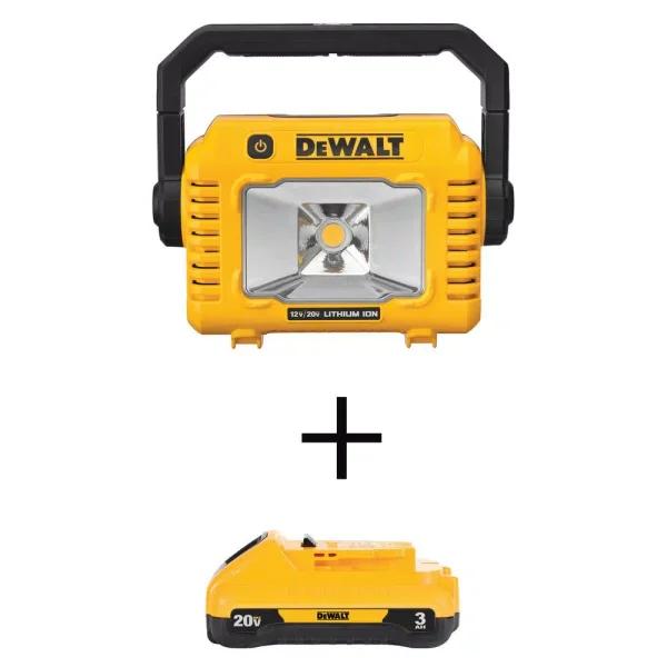 DEWALT 20V MAX Compact LED Task Light with (1) 20V 3.0Ah Battery