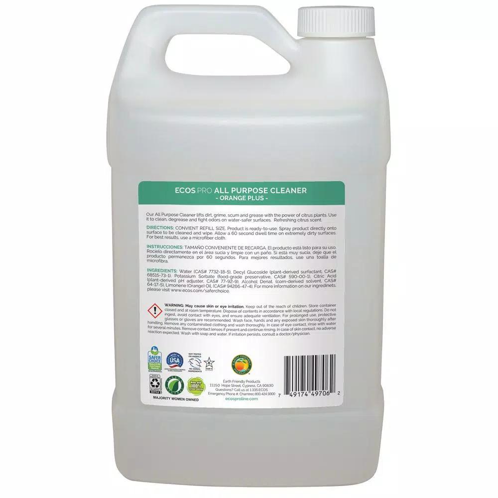 ECOS Pro Orange Plus All Purpose Cleaner and Degreaser, 128 oz.
