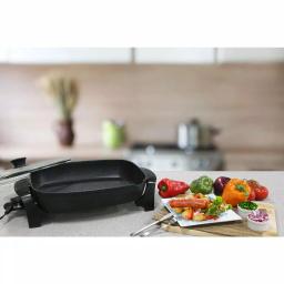 Elite Platinum 8 Qt. Jumbo Electric Skillet, 16 in. x 13 in. Non-Stick Stone Finish thumbnail 5