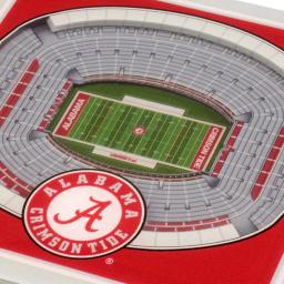 YouTheFan NCAA Alabama Crimson Tide StadiumViews 3D Bryant-Denny Stadium Coasters, 2-Pack thumbnail 3