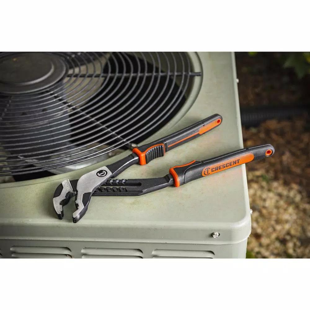 Crescent Z2 12 in. K9 V-Jaw Dual Material Tongue and Groove Pliers