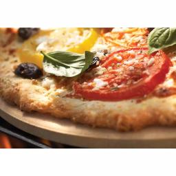 Outset 13 in. Round Cordierite Pizza Grill Stone thumbnail 4