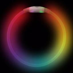 Nite Ize NiteHowl LED Rechargeable Safety Necklace, Disc-O Select Multi-Color Dog Collar thumbnail 7