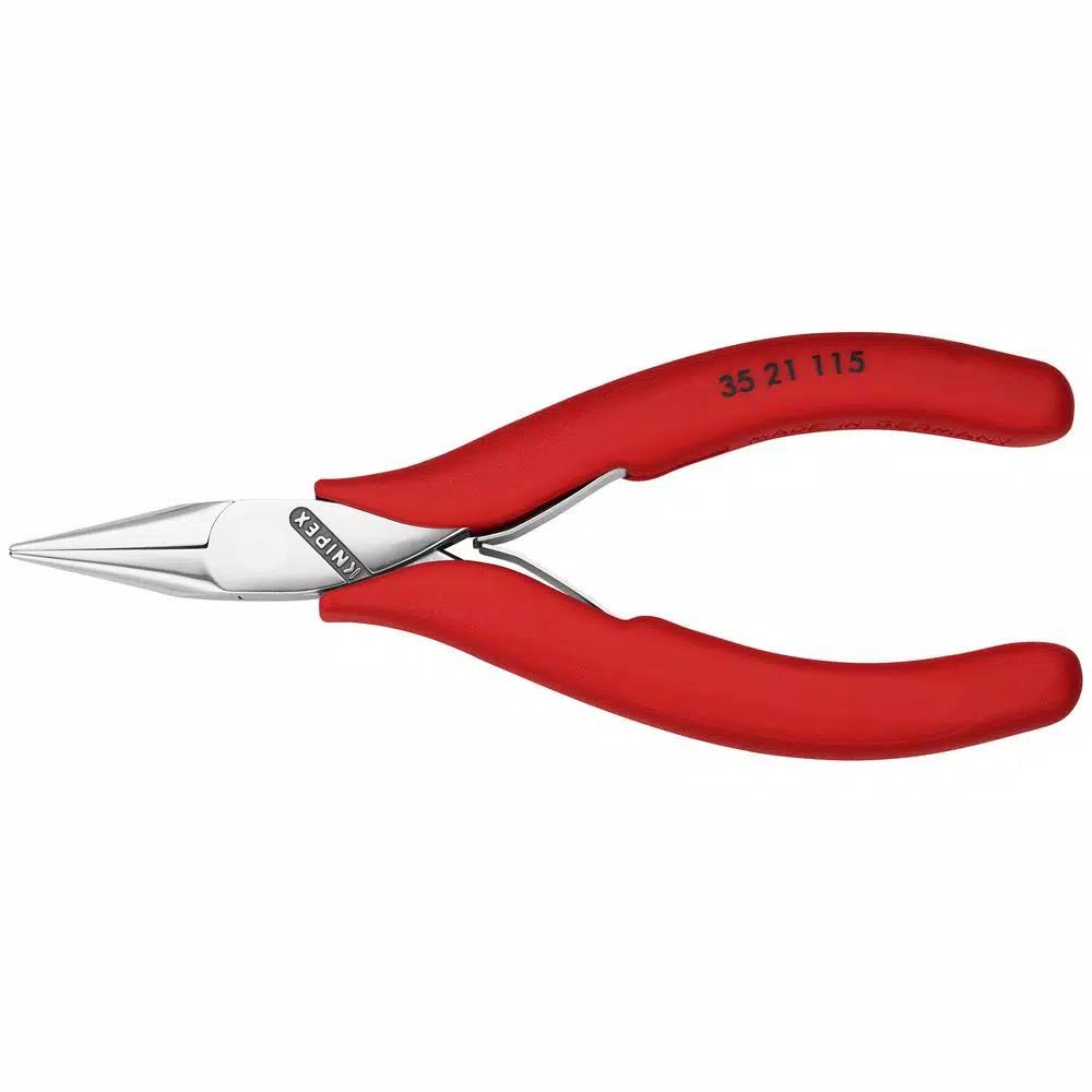 KNIPEX 4.5 in. Electronics Gripping Pliers with Half Round Tips