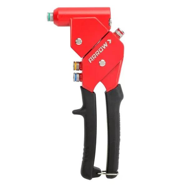 Arrow RT187SHK Swivel Head Rivet Tool Kit with 100 Assorted Rivets and 4 Drill Bits