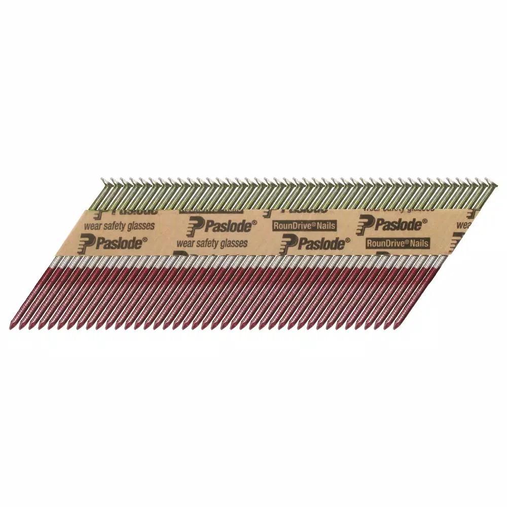 Paslode 30-Degree Brite Smooth Paper-Taped Framing Nails with Compact Framing Nailer Pallet Deal