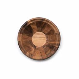 Ironwood Gourmet Large Salinas Acacia Wood Salad Bowl, 12-inch Round Serving Bowl thumbnail 3