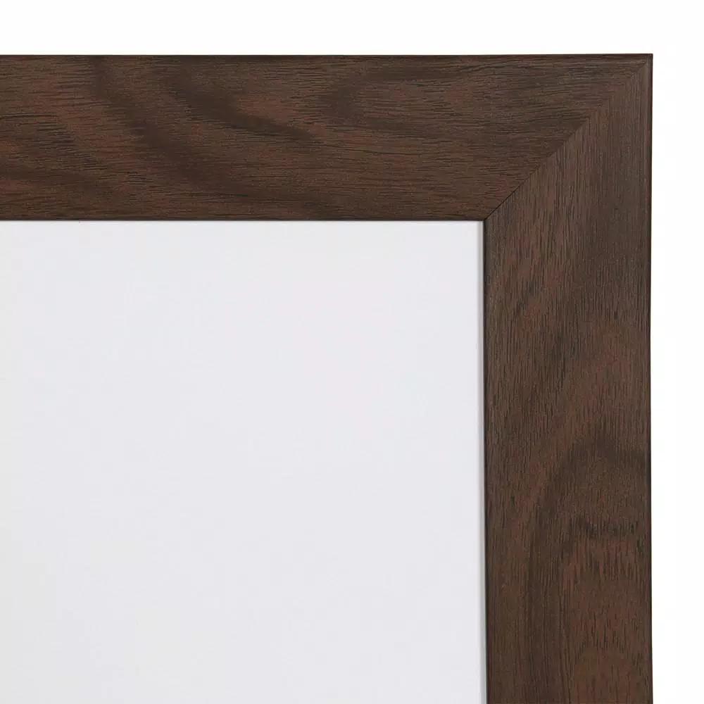DesignOvation Kate and Laurel Beatrice Walnut Brown Rectangle Magnetic Dry Erase Memo Board