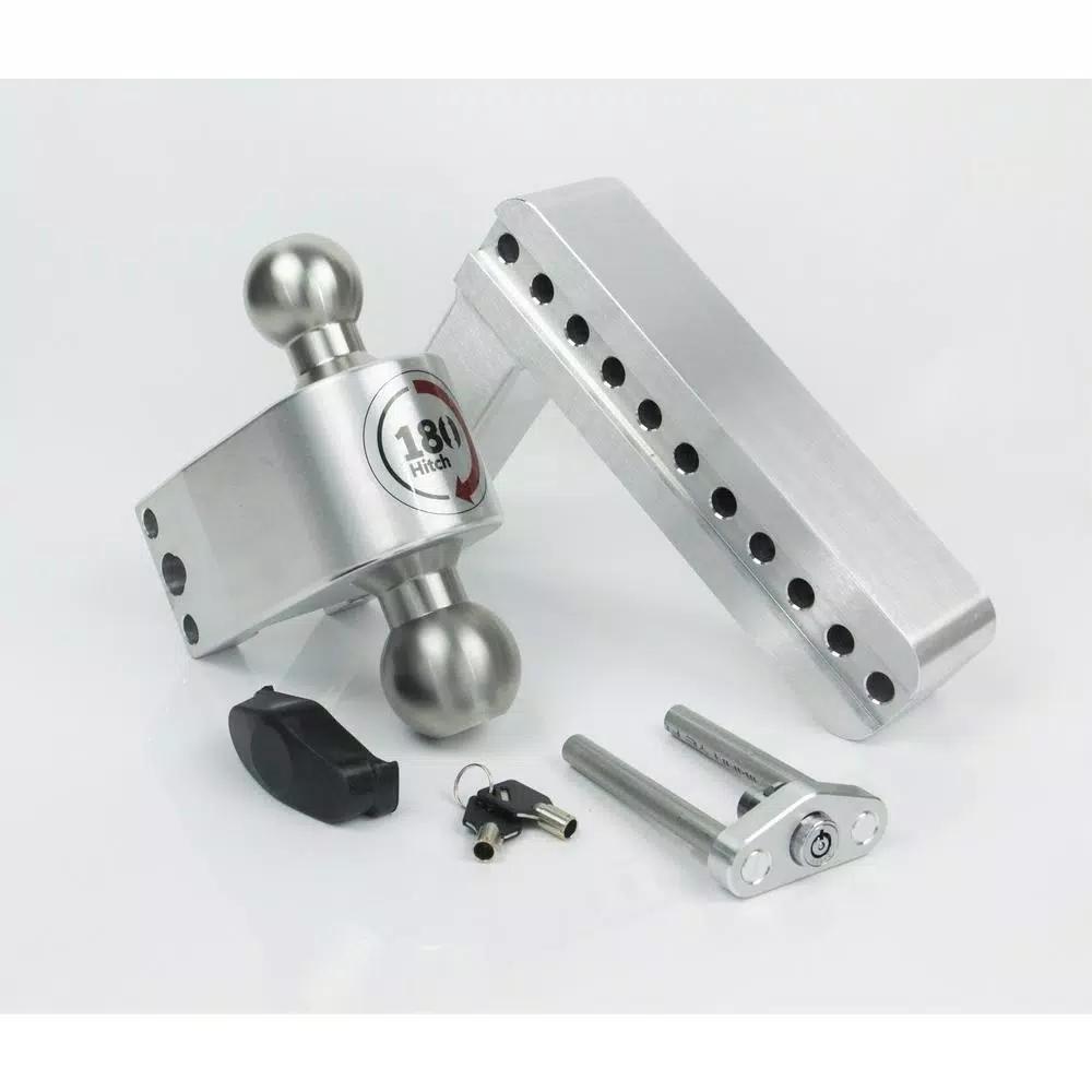 Weigh Safe 180-Hitch Adjustable Aluminum Trailer Hitch Ball Mount
