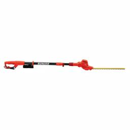 Sun Joe 18 in. Electric Telescoping Pole Hedge Trimmer, 3.8 Amp, Red thumbnail 1